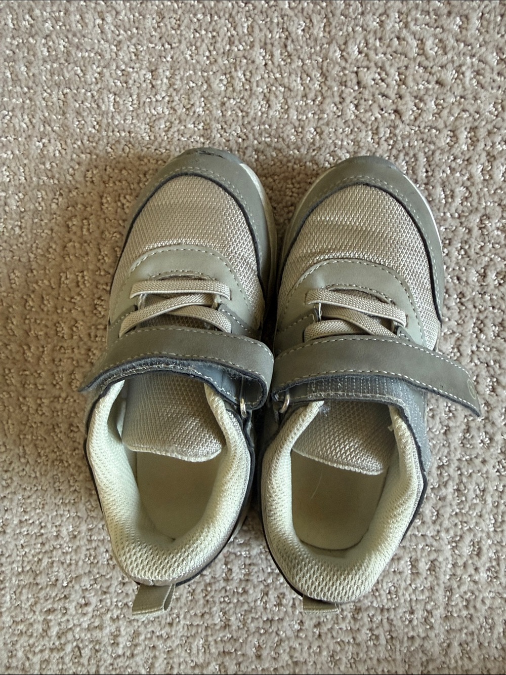 Boys Gray Stride-Rite with Velcro Straps